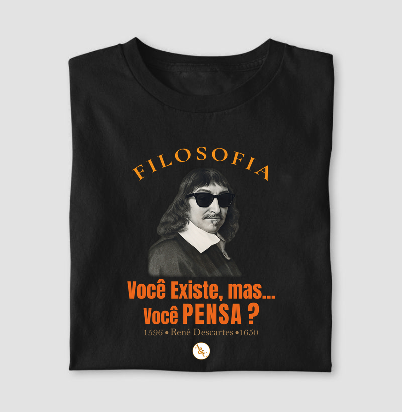 Camiseta Filosofia - Descartes