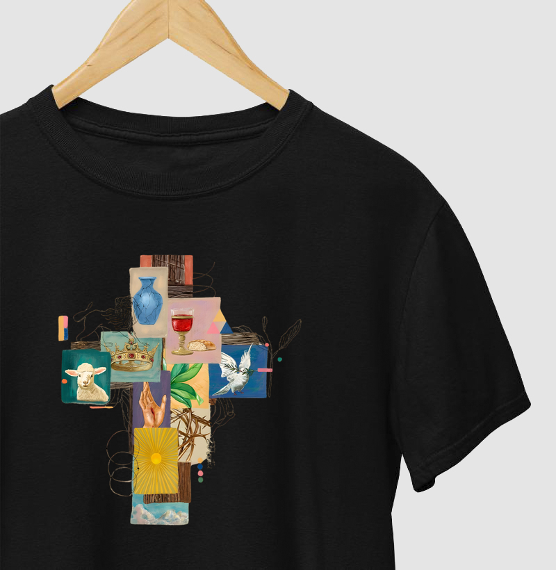 Camiseta Cruz Com Elementos