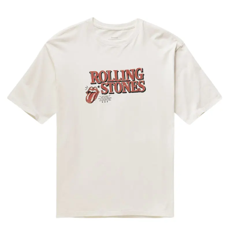 Camiseta Oversized Rolling Stones Classic Tongue