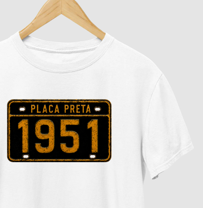 Camiseta Placa Preta 1951
