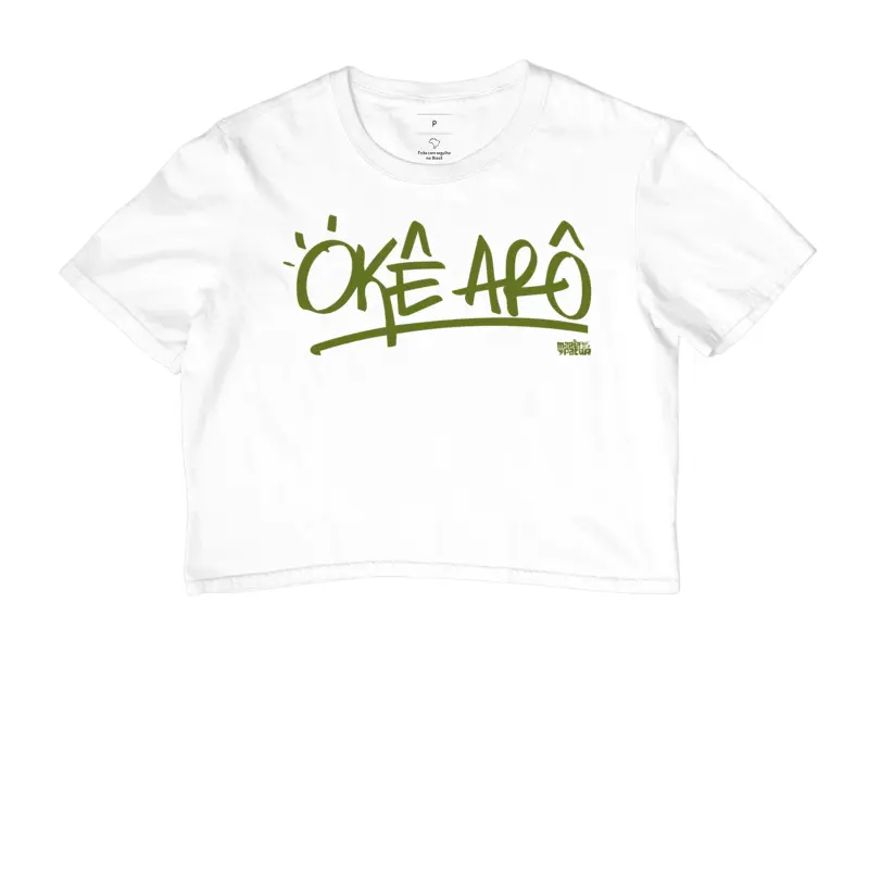 Cropped Okê Arô Green Maria Patuá