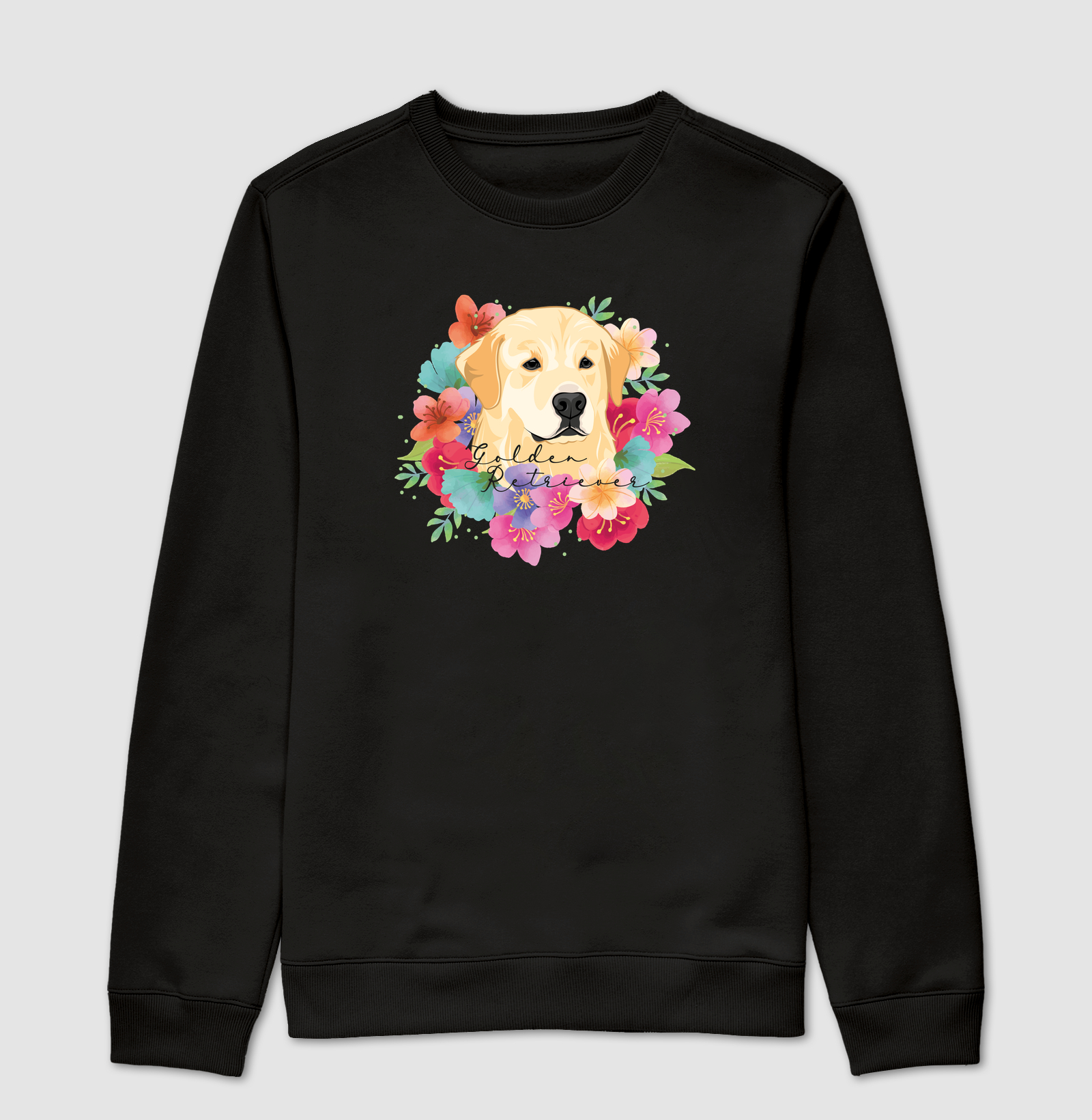 Golden Retriever Floral