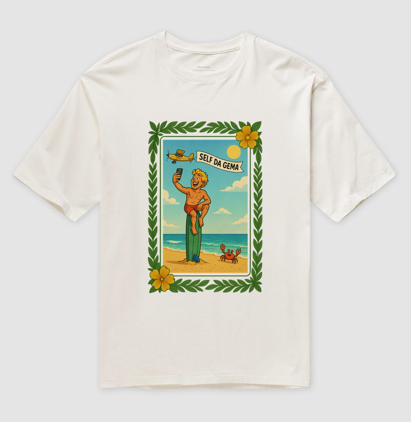 POSTCARD CARIOCA - Camiseta Oversized