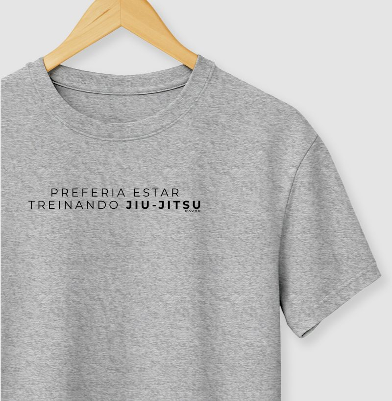 Preferia estar treinando jiu-jitsu