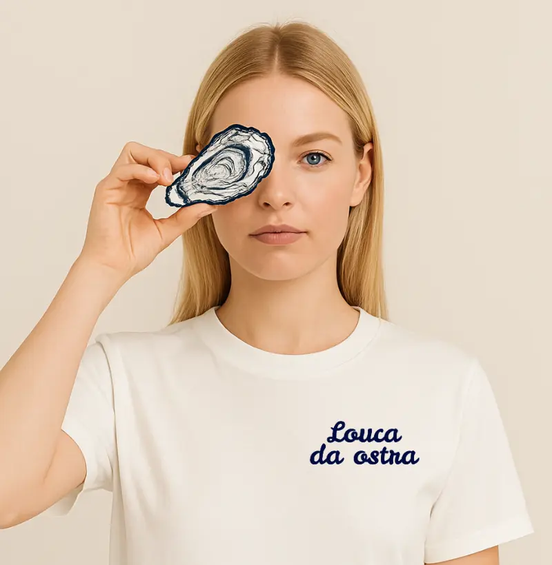 Camiseta Mini Louca da Ostra Marinho