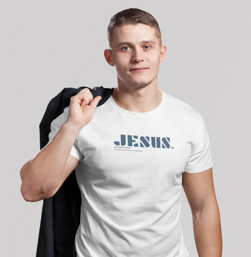 Camiseta Tudo Posso Naquele Que me Fortalece - Jesus