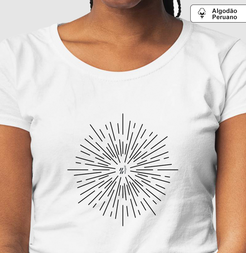 Camiseta Baby Look WayAll Premium - Aura Monocromática