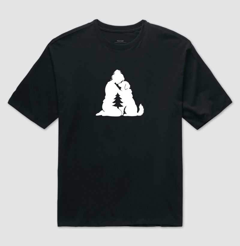 Abraço Amoroso & Árvore de Natal - Camiseta Oversized