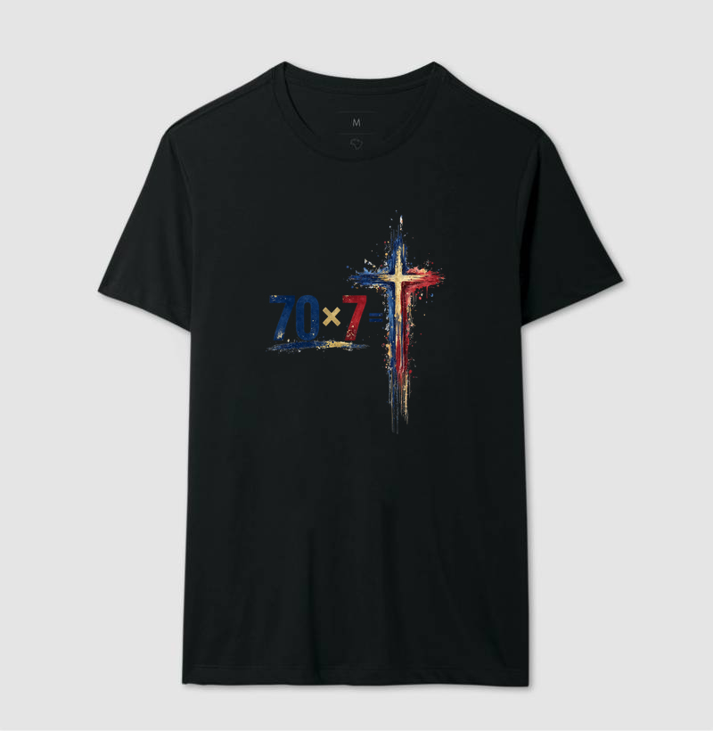 Camiseta 70×7 — O Amor que Perdoa