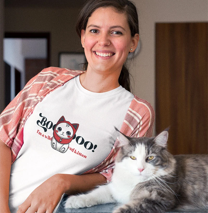 Camiseta Boo Gatinha