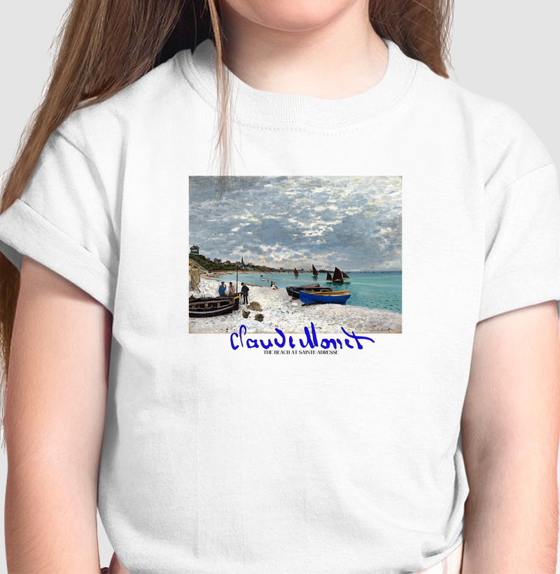 The Beach at Sainte-Adresse (1867) - Claude Monet