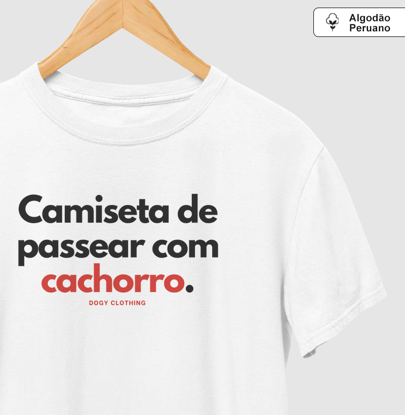 Camiseta de Passear com meu Cachorro