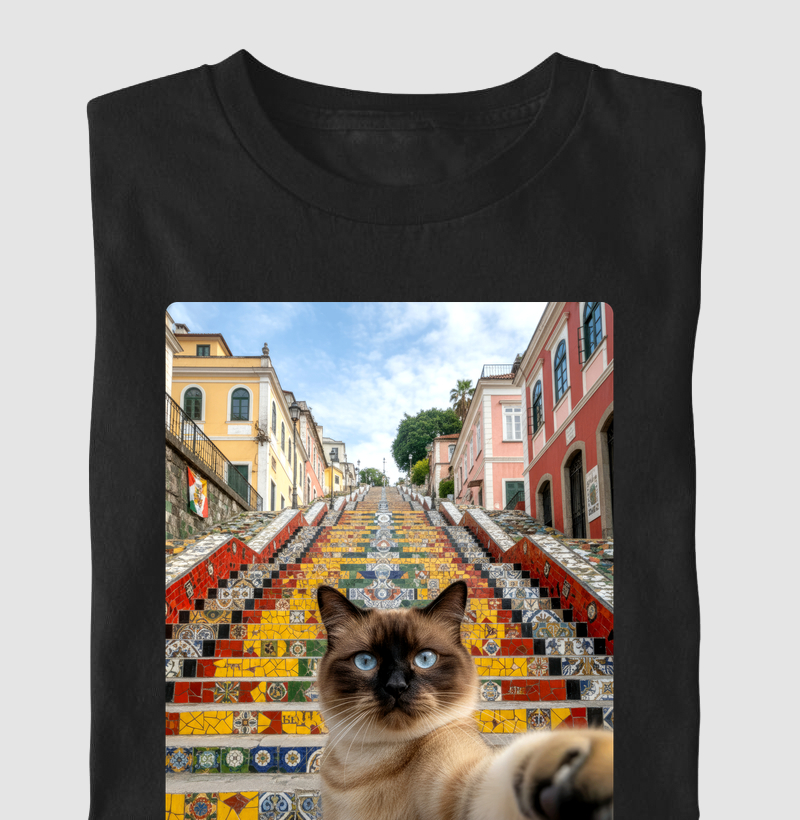 Siamês na Escadaria Selarón