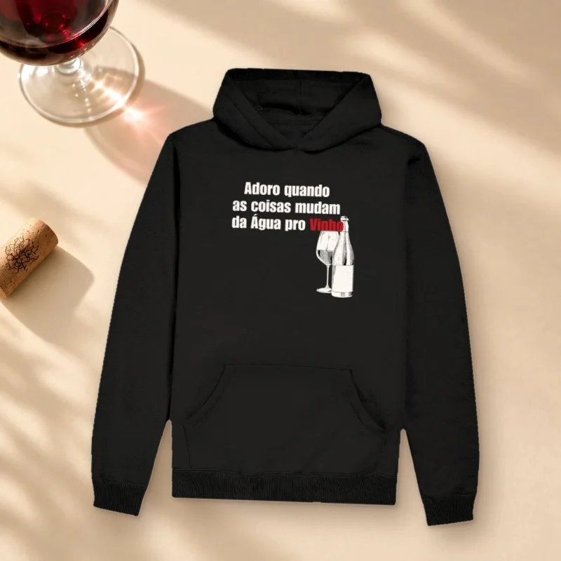 Camiseta Da Água pro Vinho - Hoodie Moletom