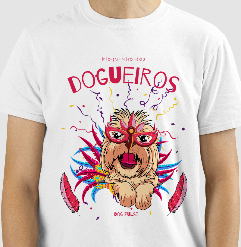 Camiseta Dog Pulse - Bloquinho dos Dogueiros - AuAu Folia