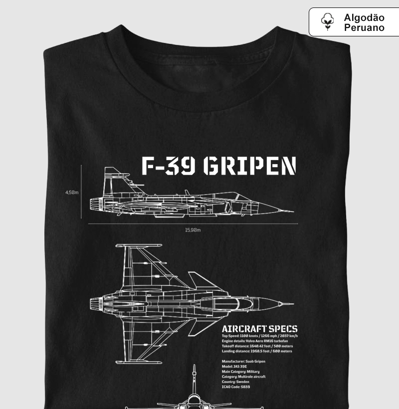 F-39 Gripen Blueprint | Algodão Peruano