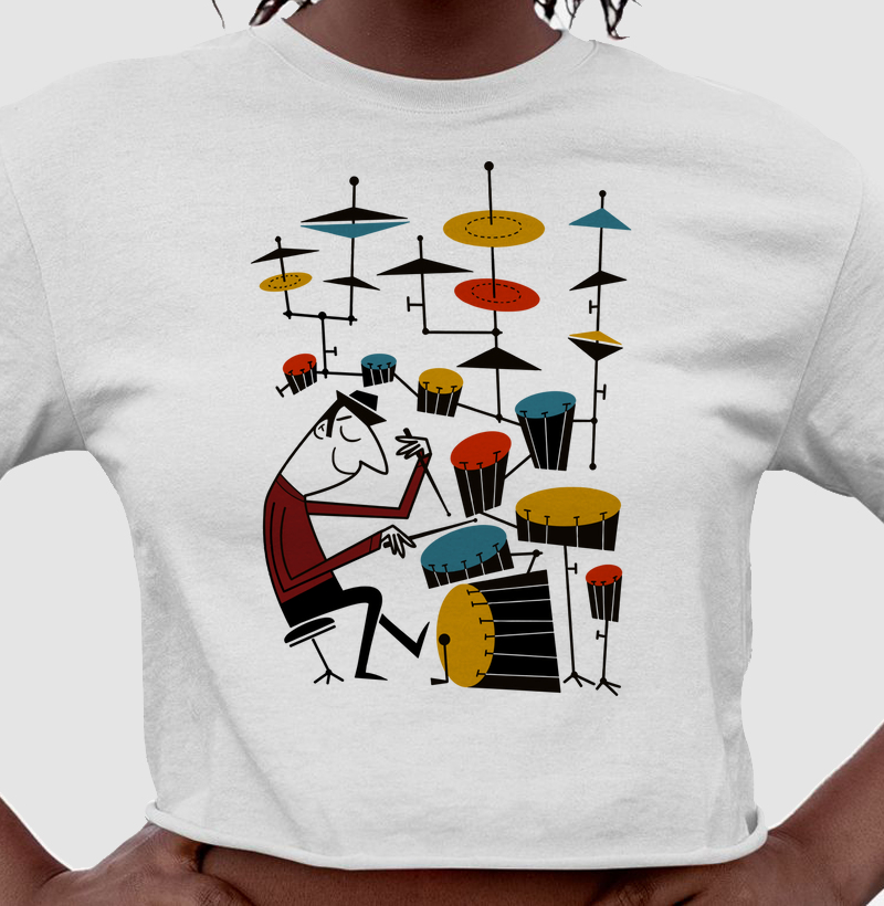 The Mid-Century Jazz Drummer