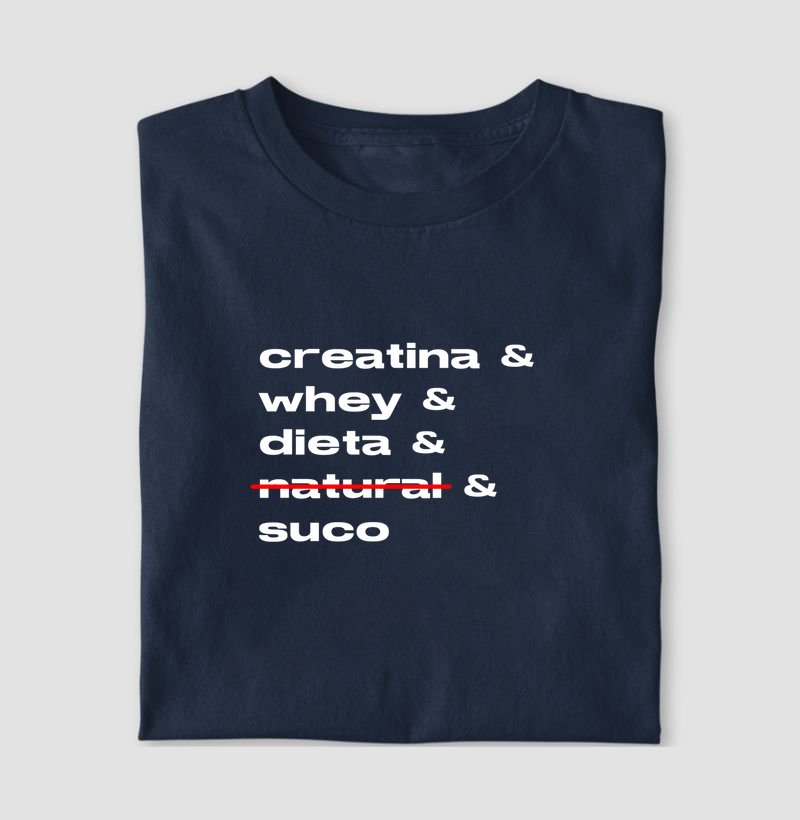 creatina, whey, dieta e suco