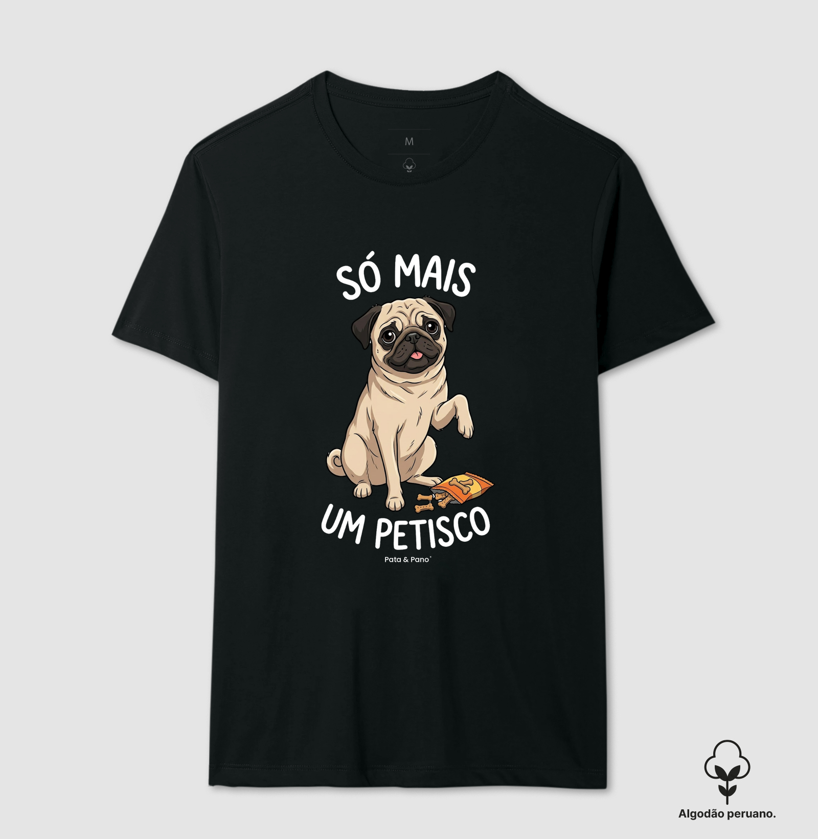 CAMISETA PUG PETISCO