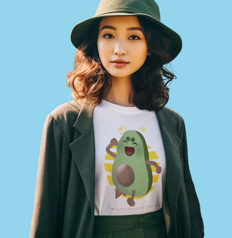 Camiseta Adulto Abacate by Gabriela Amorim