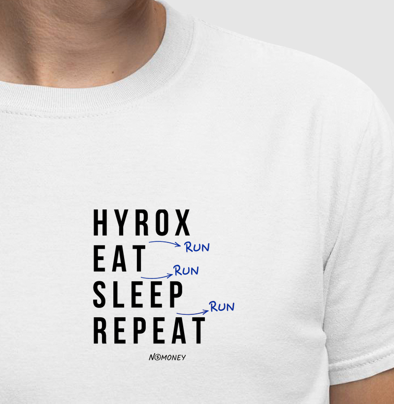 Camiseta Hyrox (Run). Eat. Sleep. Repeat.