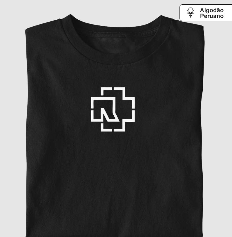 Camiseta Algodão Peruano Rammstein Logo