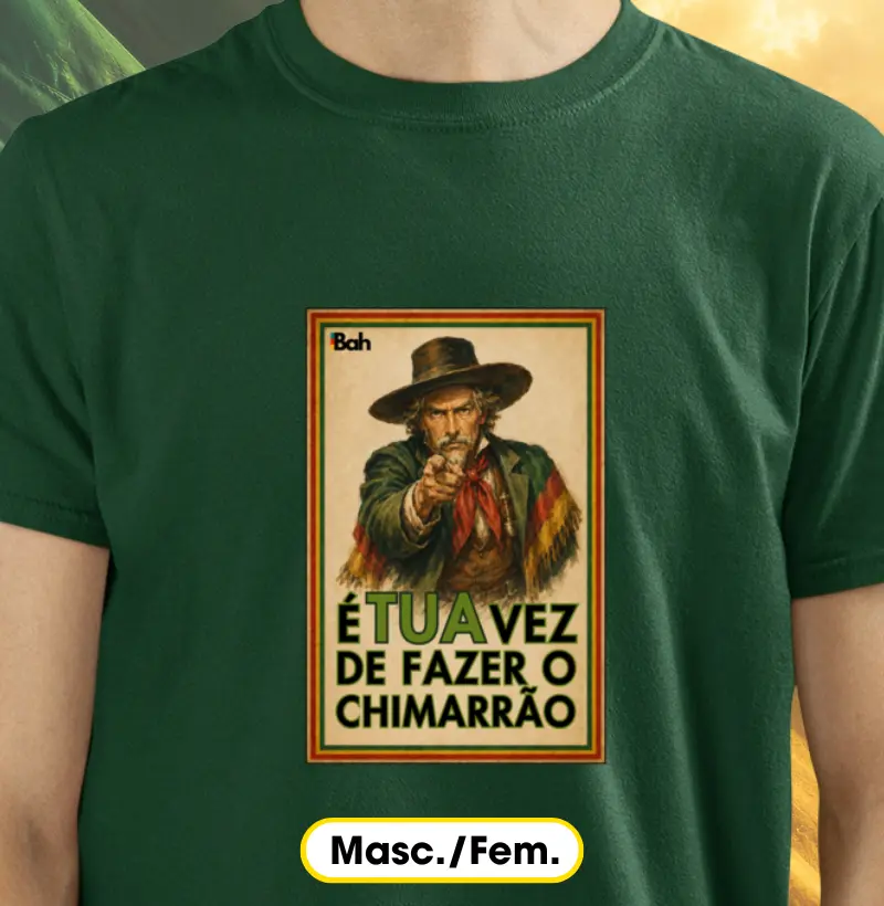 É tua vez de fazer o chimarrão