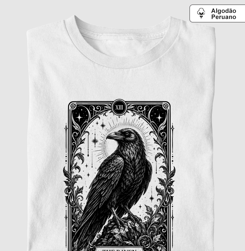 The raven - Camiseta Algodão Peruano