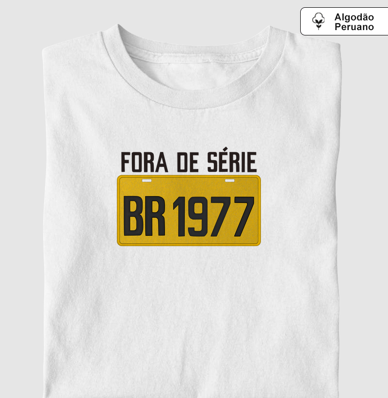 Placa Amarela Grande - Fora de Série 1977