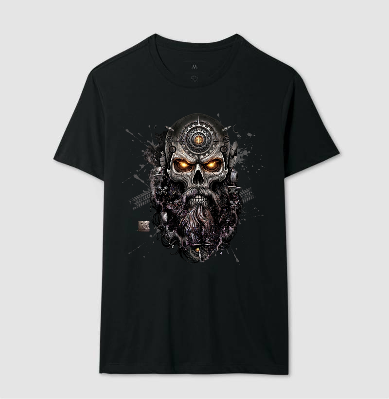 Camiseta Caveira Nórdica