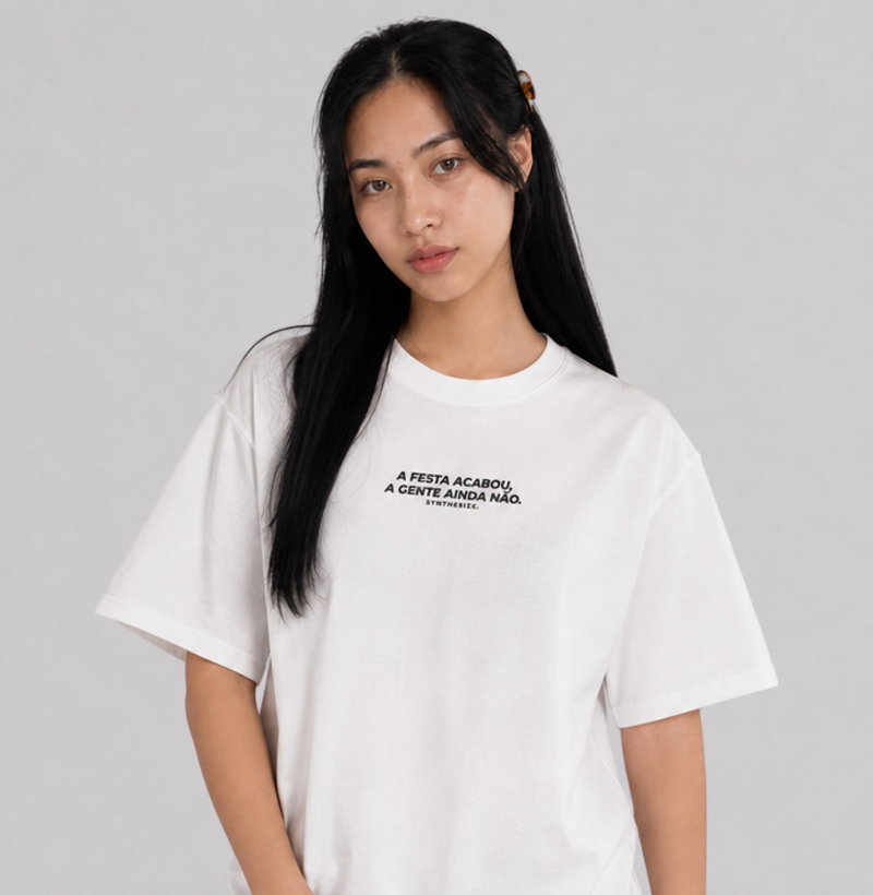 A FESTA ACABOU — Camiseta Oversized