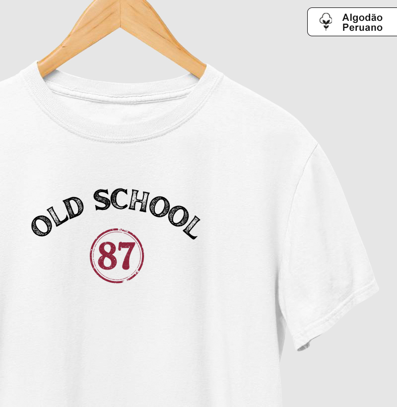 Camiseta Algodão Peruano Old School 87