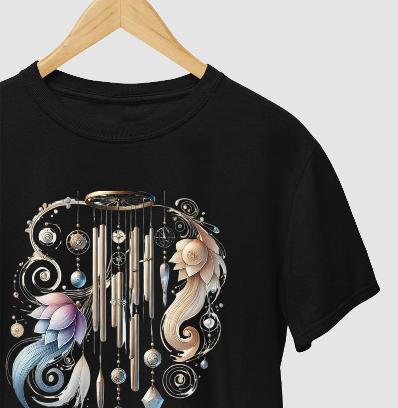 Sino dos Ventos com cristais