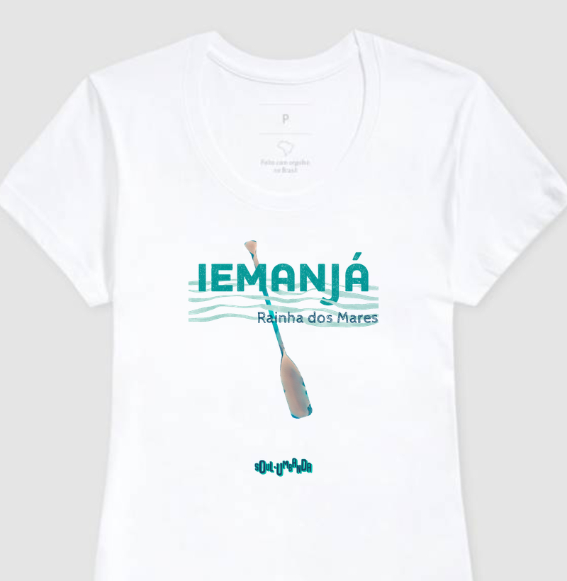 camiseta IEMANJÁ rainha dos mares feminina