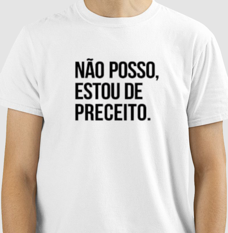 Não posso, estou de preceito 