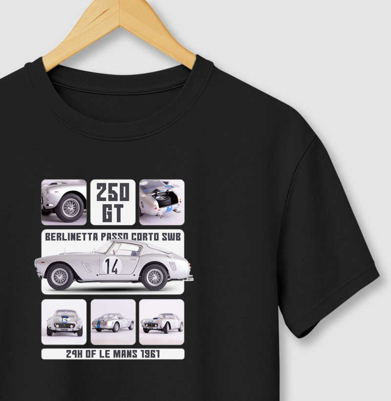 Camiseta para colecionador 1:18 Ferrari 250 GT HotWeels Elite