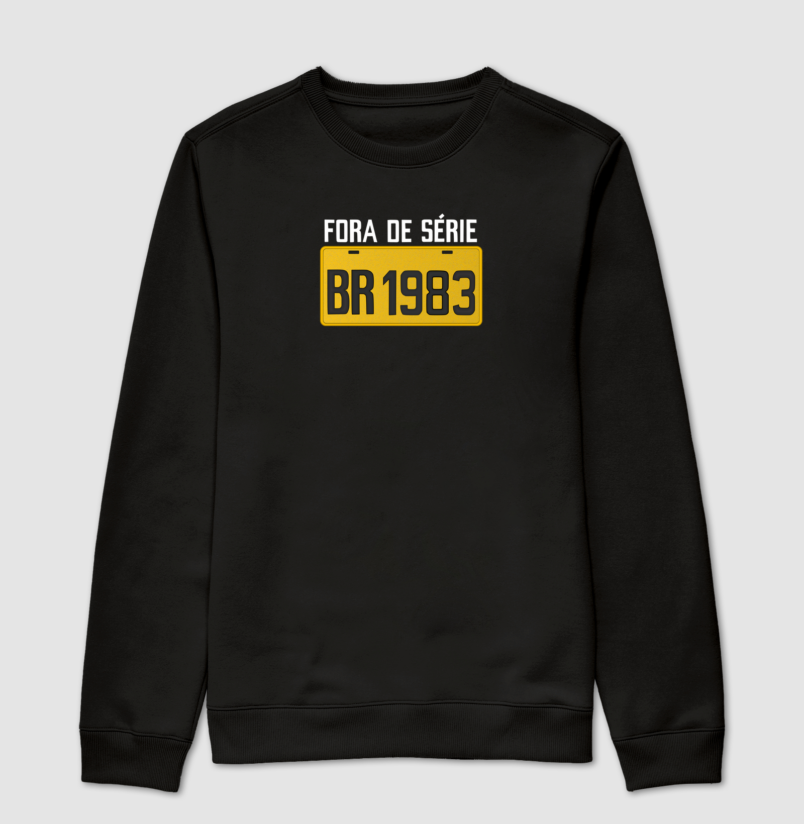 Placa Amarela Grande - Fora de Série 1983