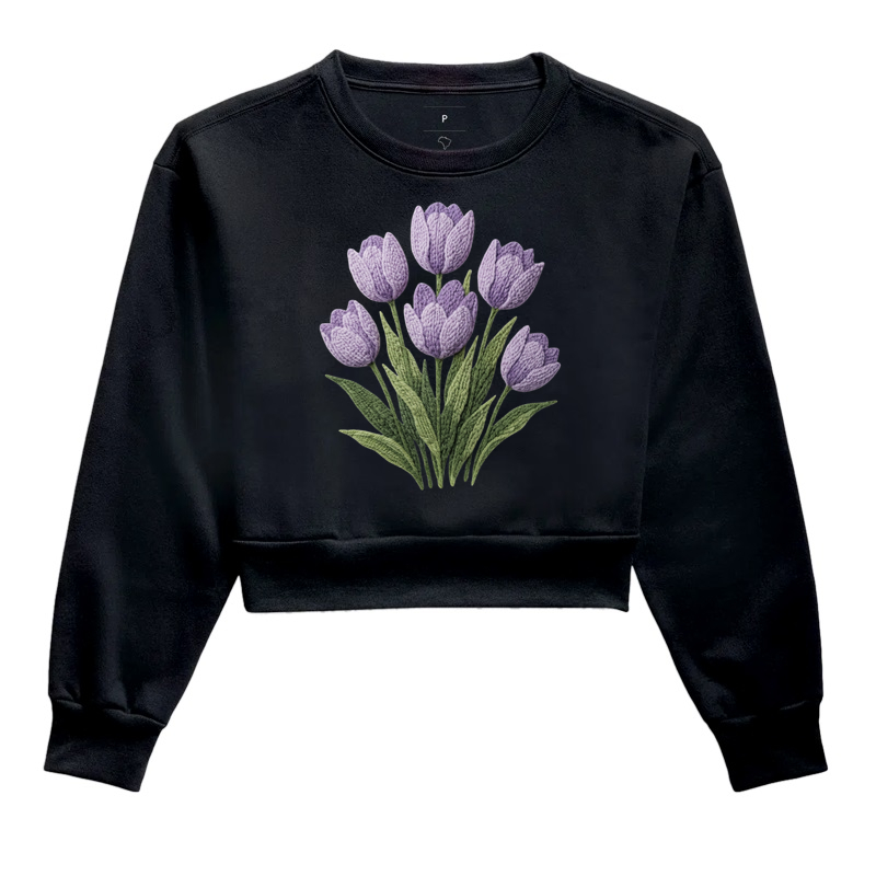 Tulipinhas - Cropped Moletom