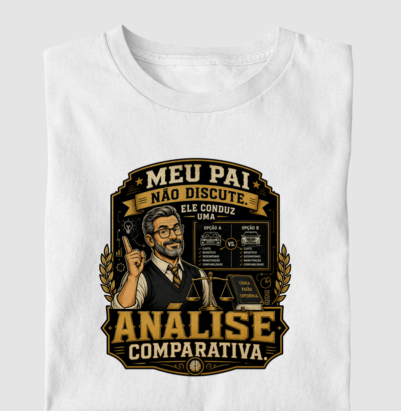 Meu Pai Não Discute. Ele Conduz Uma Análise Comparativa.