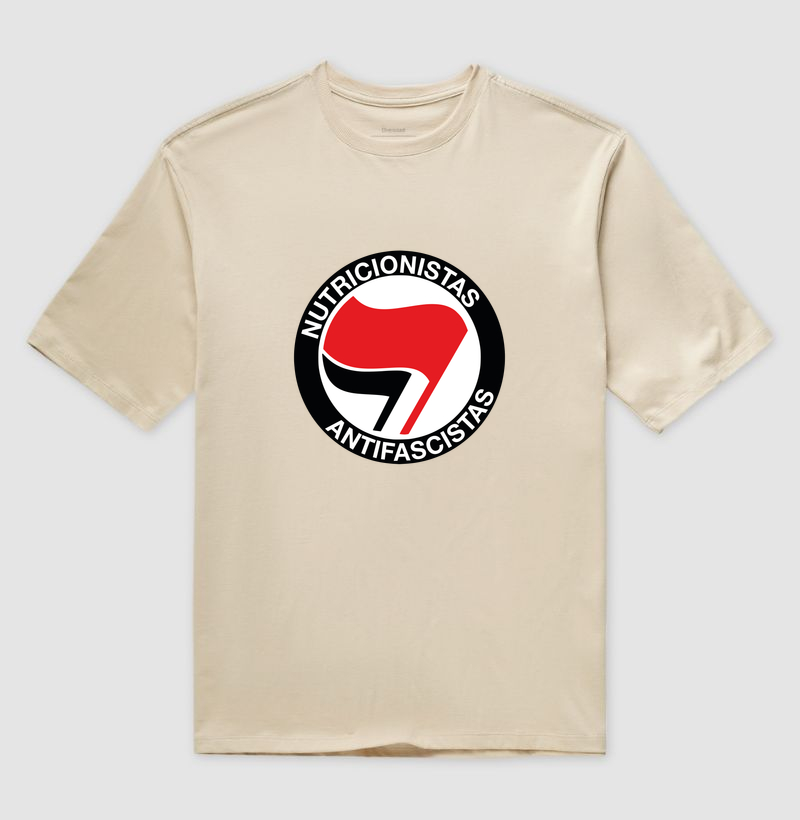 NUTRICIONISTAS ANTIFASCISTAS - Camiseta Oversized