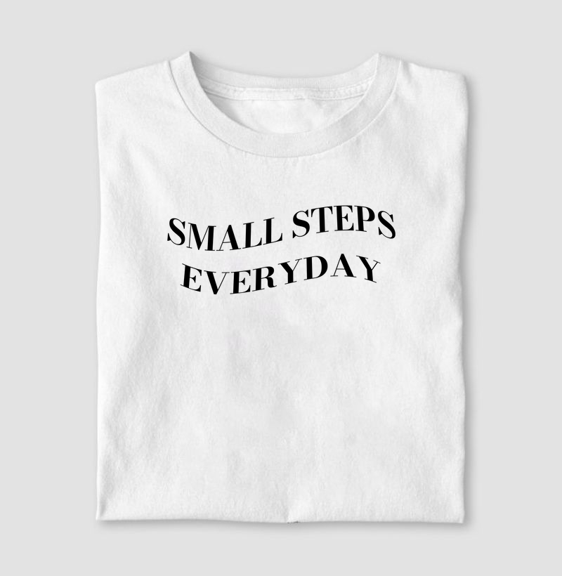 Camiseta small steps everyday