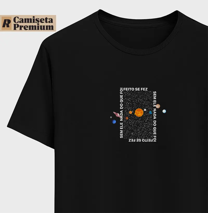 Camiseta UNIVERSO - Algodão Peruano