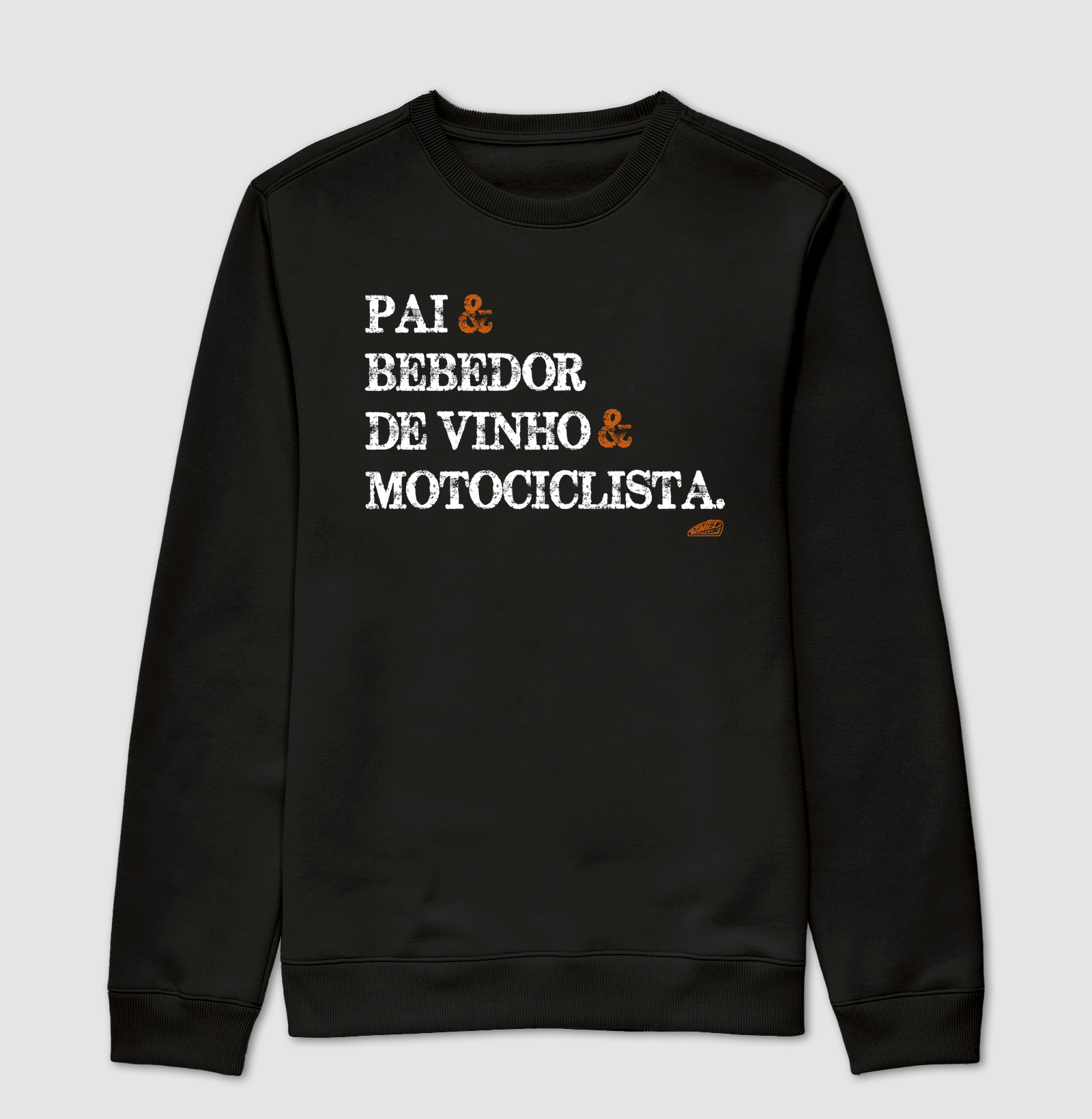 Pai bebedor de vinho Motociclista