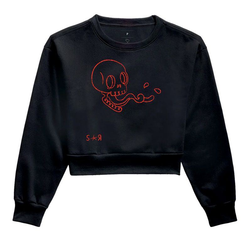 Cropped Moletom S★R CRAZY