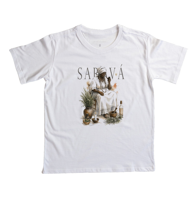 Preta Velha Saravá Maria Patuá - Camiseta Infantil