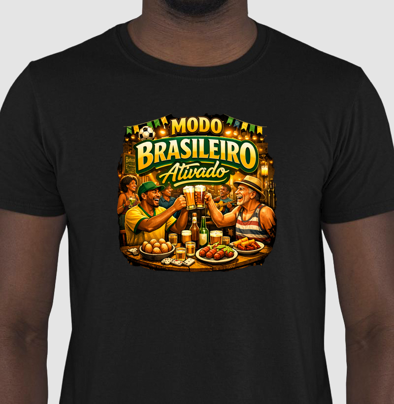 camiseta modo brasileiro ativado