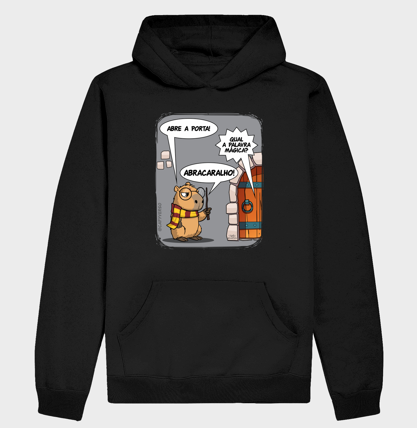 Camiseta Capivara Abracaralho - Hoodie Moletom