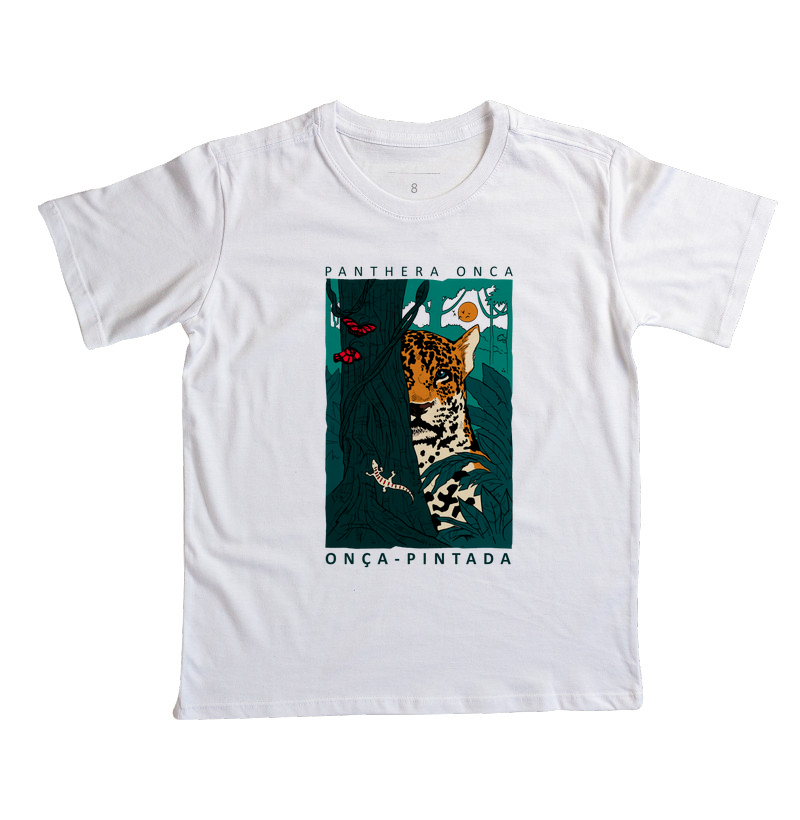 Camiseta Infantil Onça-pintada