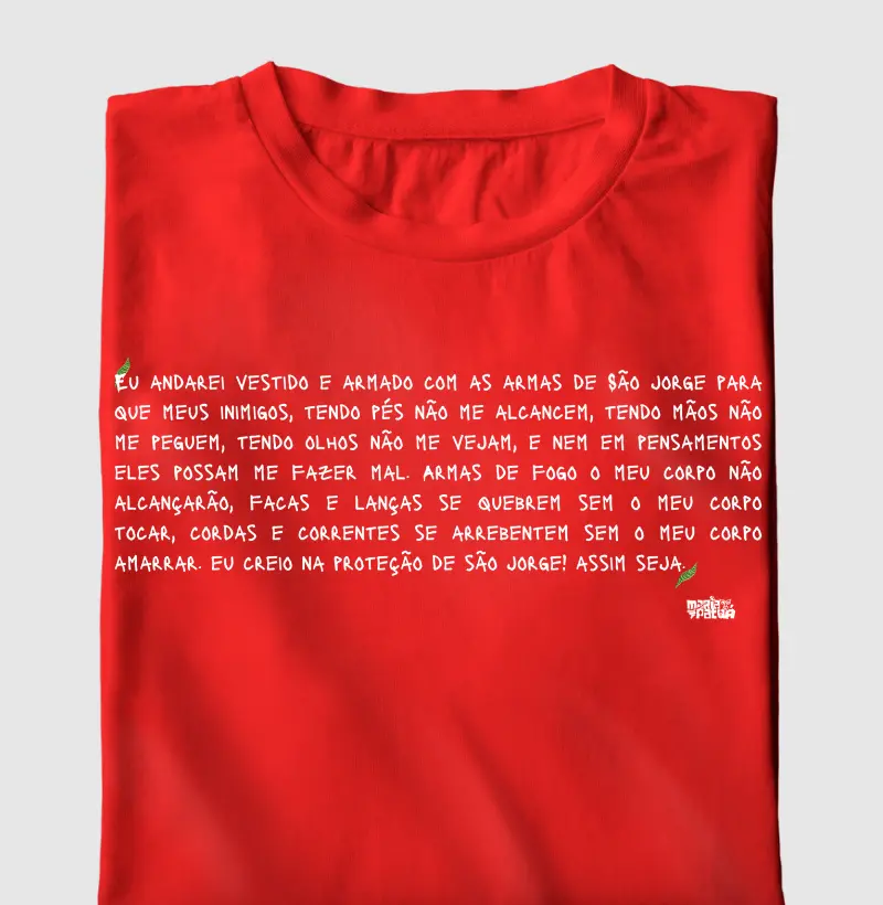 Oração de São Jorge Minimalista Colors Maria Patuá