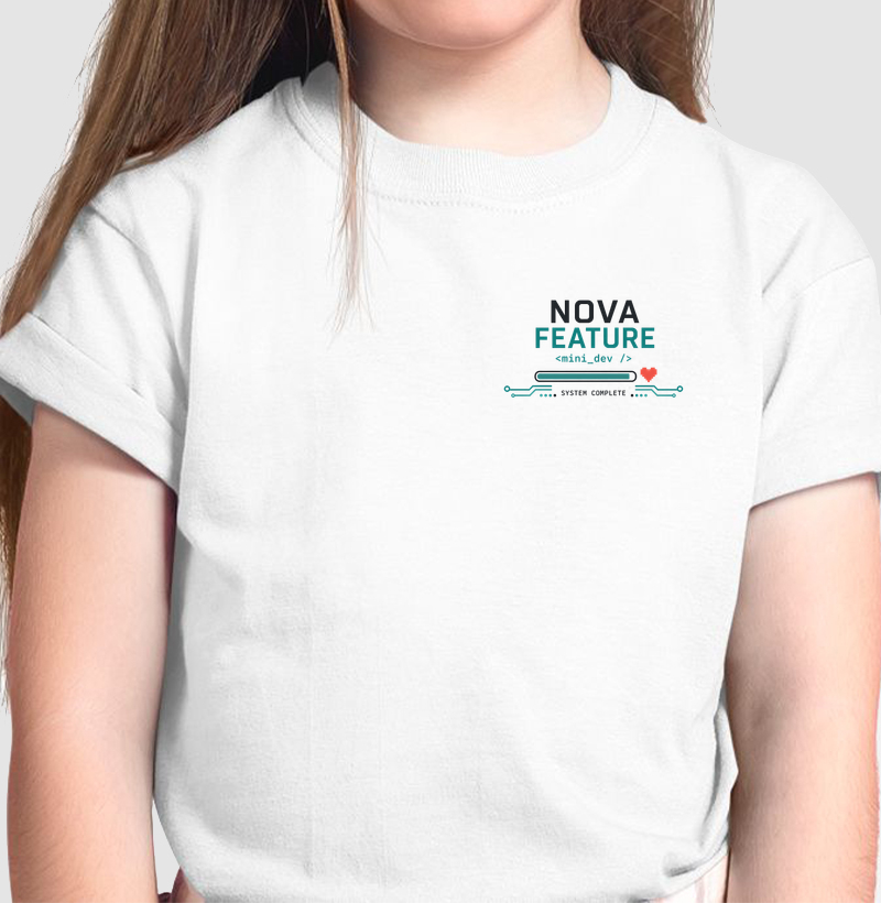 Camiseta Infantil Nova Feature — Estampa de Bolso